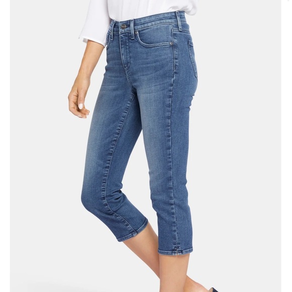 Slim Straight Crop Jeans
In Curves 360 Denim With Side Slits - Picture 3 of 8
